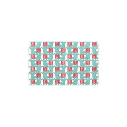 Polar Bear Pattern Print Design A04 Kitchen Mat