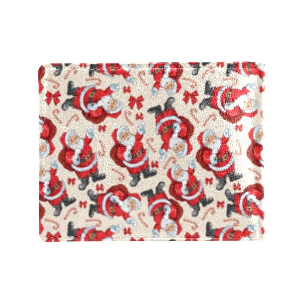 Santa Christmas Themed Print Design LKS302 Men's ID Card Wallet