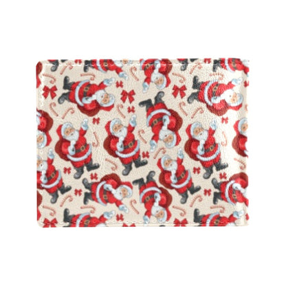 Santa Christmas Themed Print Design LKS302 Men's ID Card Wallet