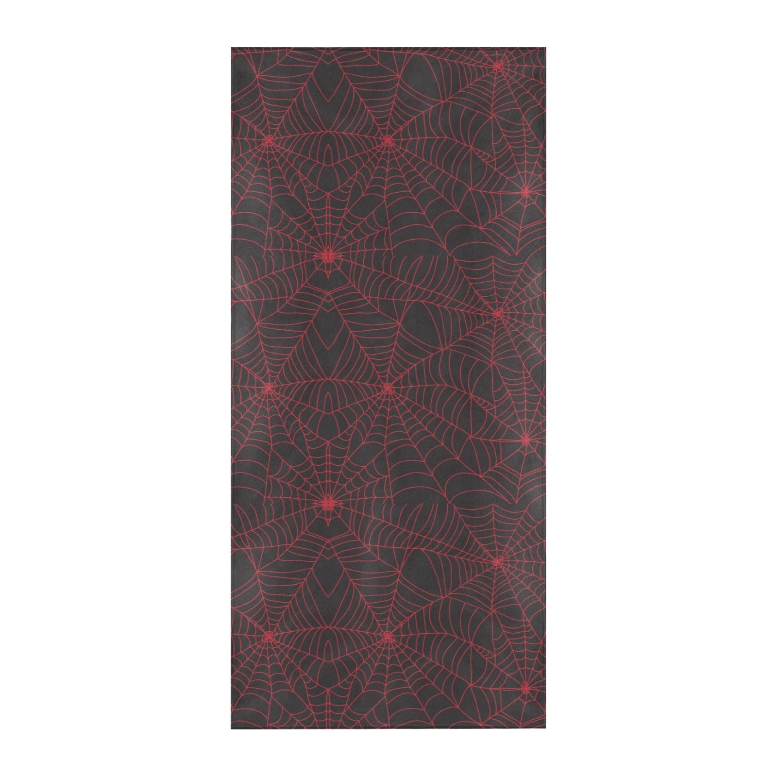 Spider Web Red Print Design LKS302 Beach Towel 32" x 71"