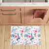 Hibiscus Print Kitchen Mat