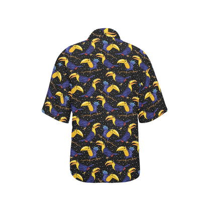 Toucan Print Design LKS307 Women's Hawaiian Shirt