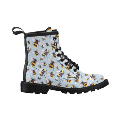 Bee Pattern Print Design BEE08 Women's Boots