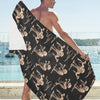 Mummy Print Design LKS302 Beach Towel 32" x 71"