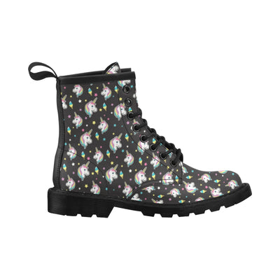 Unicorn Print Design LKS302 Women's Boots