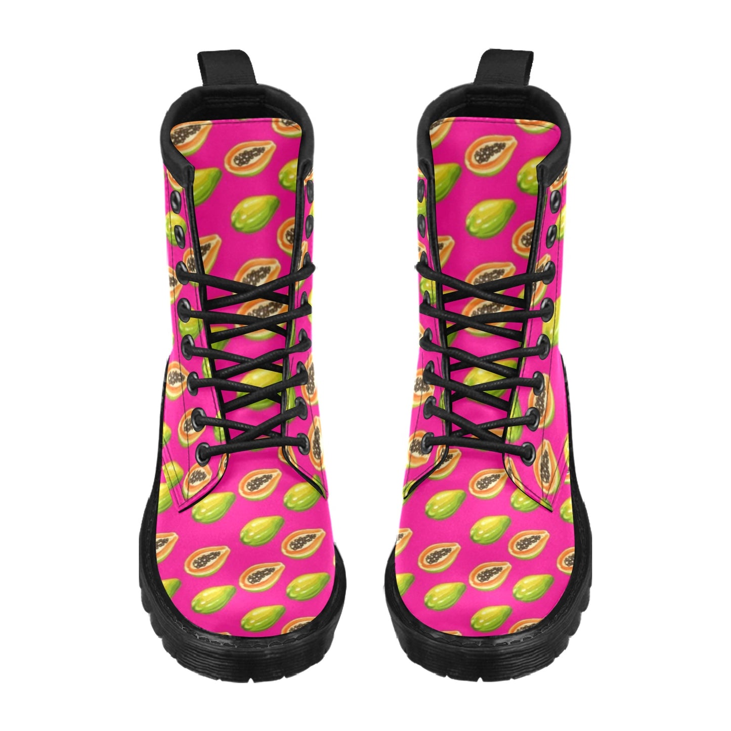 Papaya Pattern Print Design PP02 Women's Boots