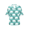 Polar Bear Pattern Print Design A05 Women's Hawaiian Shirt