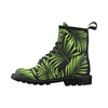 Green Neon Tropical Palm Leaves Women's Boots