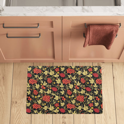 Cranberry Pattern Print Design CB02 Kitchen Mat