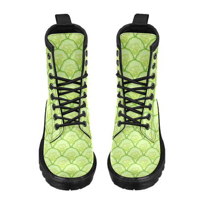 Cucumber Pattern Print Design CC04 Women's Boots