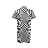 Checkered Flag Optical illusion Men's Romper