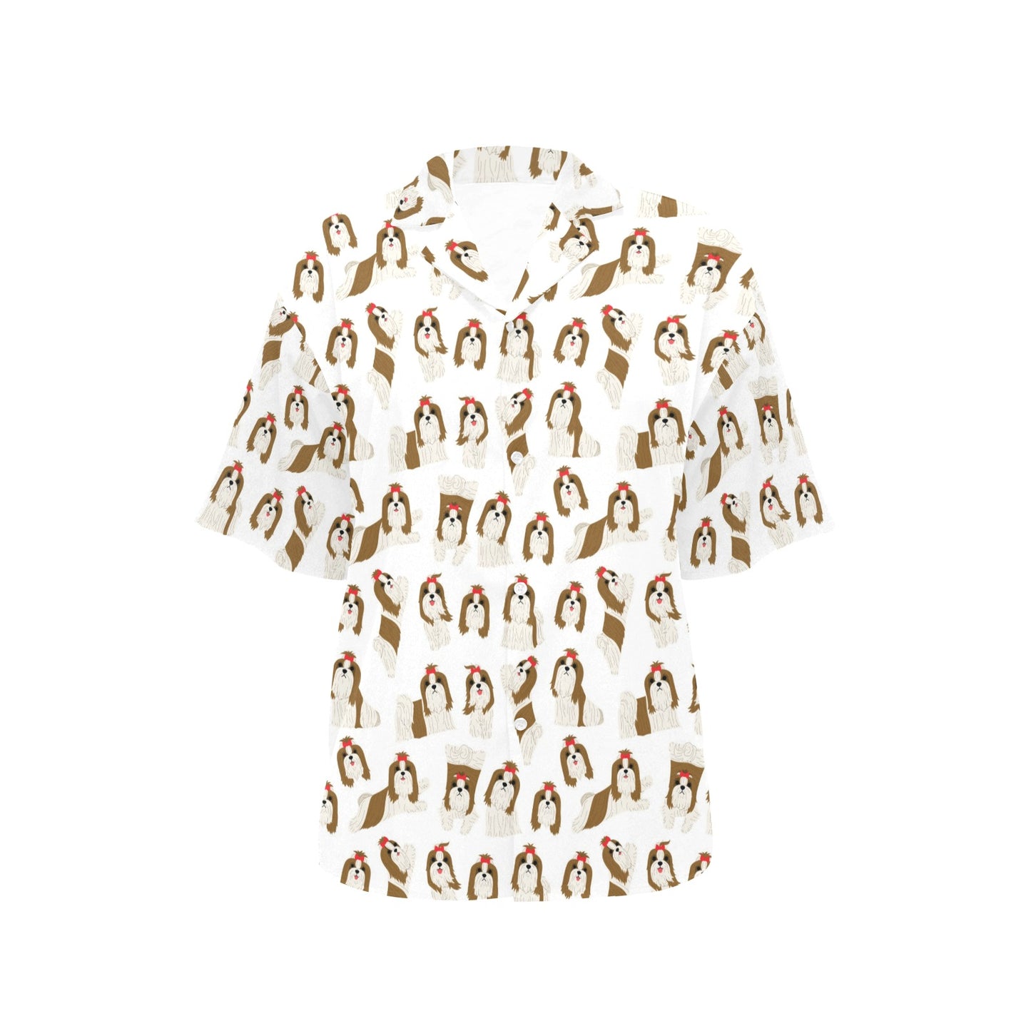 Shih Tzu Print Design LKS302 Women's Hawaiian Shirt