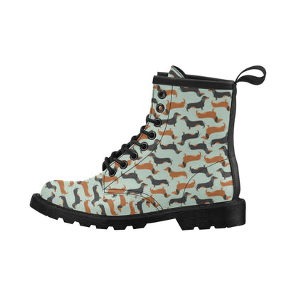 Dachshund Cute Print Pattern Women's Boots