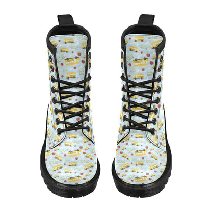 School Bus Back To School Print Design LKS303 Women's Boots