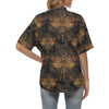 Gold Dragonfly Mandala Women's Hawaiian Shirt