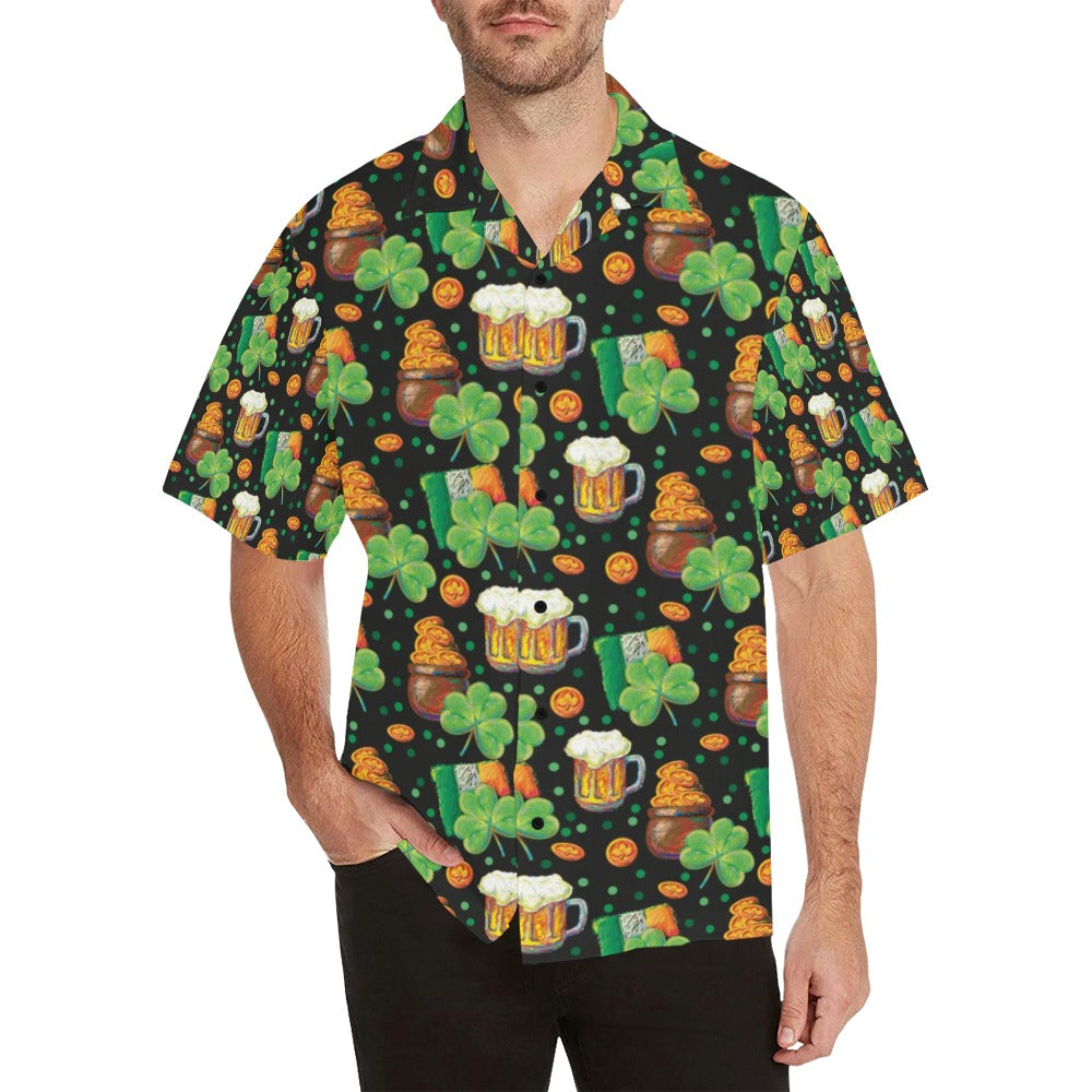St Patricks Day Print Design LKS303 Men's Hawaiian Shirt