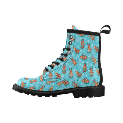 Reindeer Print Design LKS402 Women's Boots