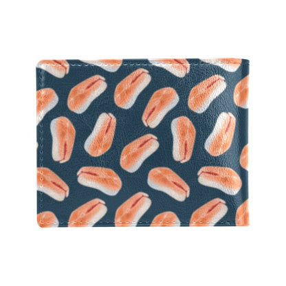 Salmon Steak Print Design LKS306 Men's ID Card Wallet