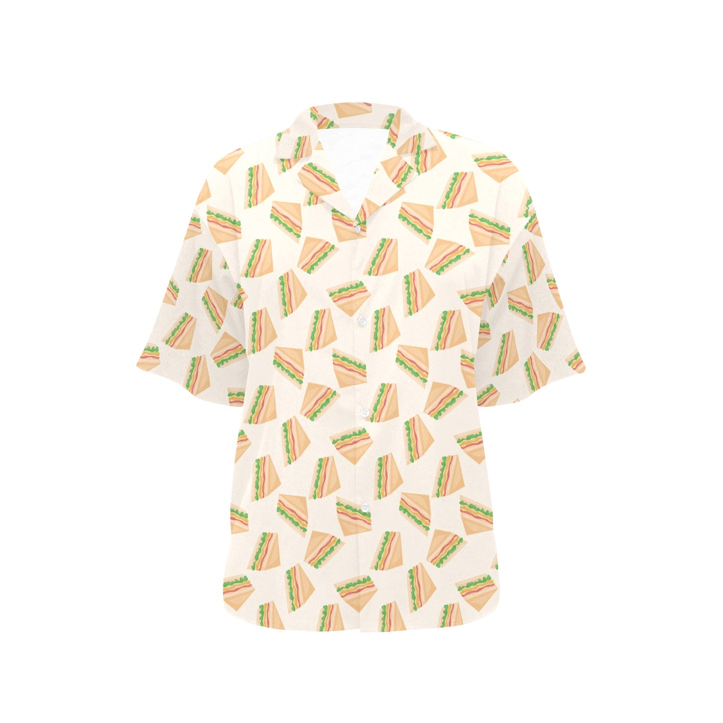 Sandwich Print Design LKS301 Women's Hawaiian Shirt