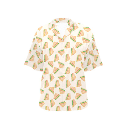 Sandwich Print Design LKS301 Women's Hawaiian Shirt