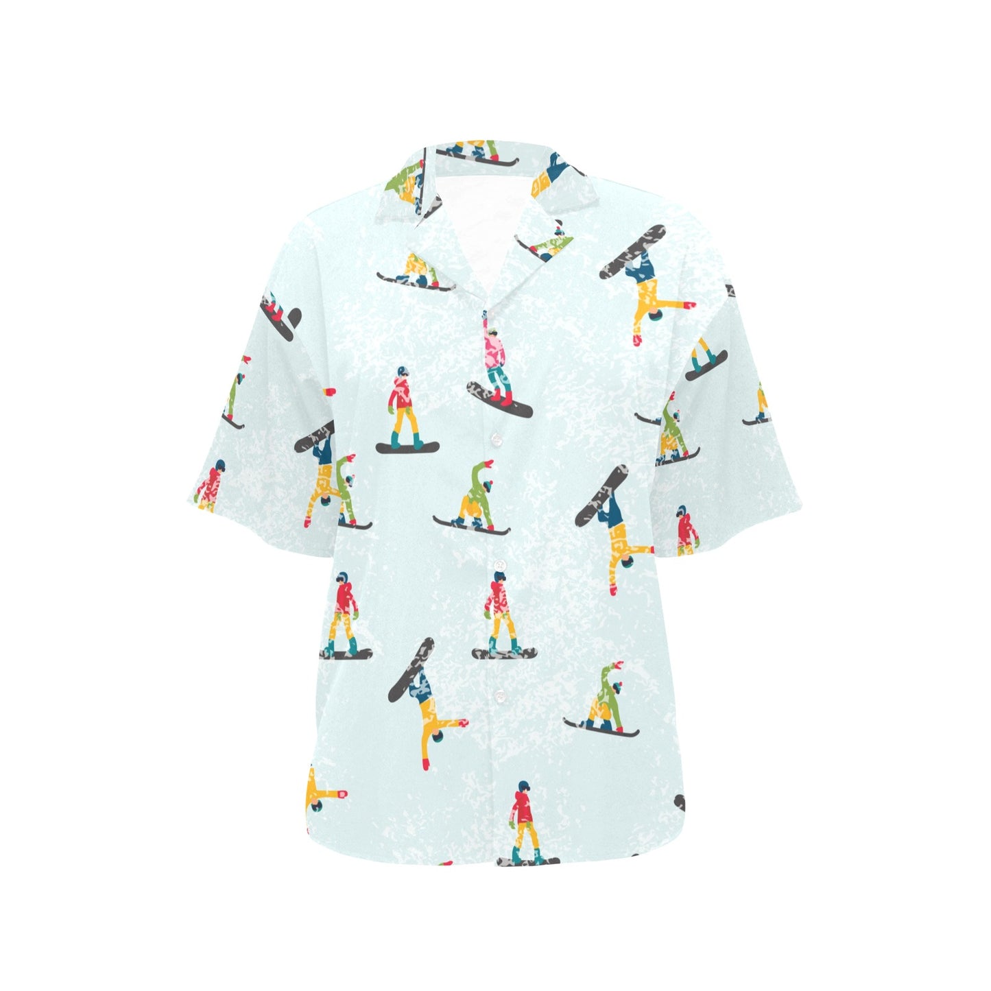 Snowboard Print Design LKS304 Women's Hawaiian Shirt