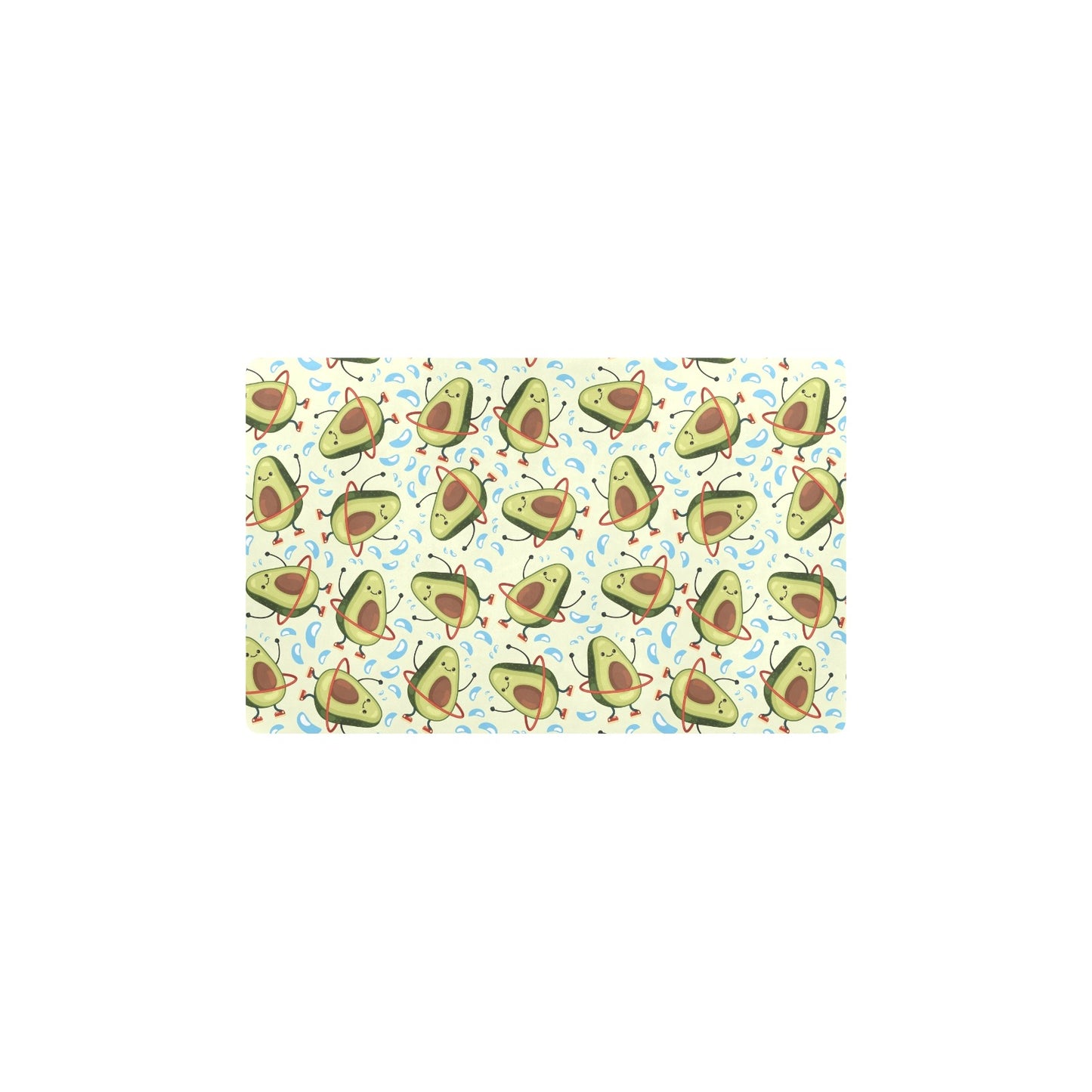 Avocado Pattern Print Design AC02 Kitchen Mat