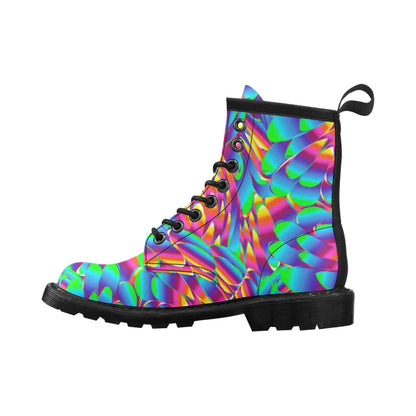 Psychedelic Trippy Pattern Women's Boots