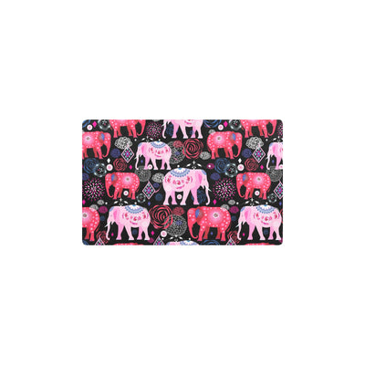 Pink Elephant Pattern Kitchen Mat