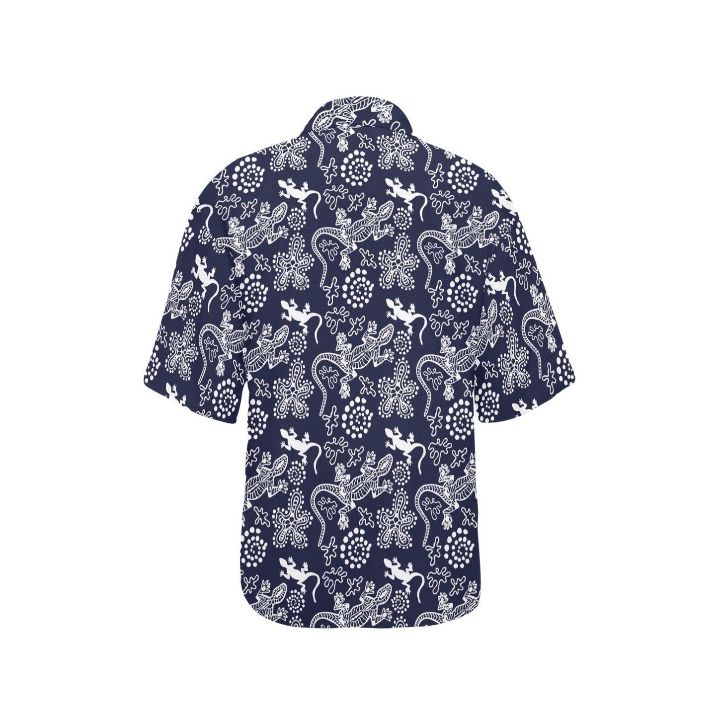 lizard Pattern Print Design 03 Women's Hawaiian Shirt