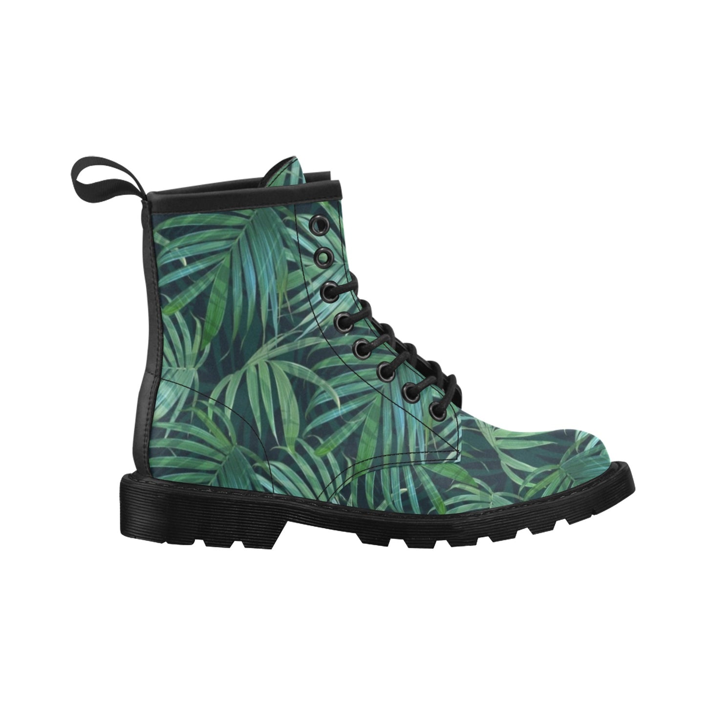 Tropical Flower Pattern Print Design TF011 Women's Boots