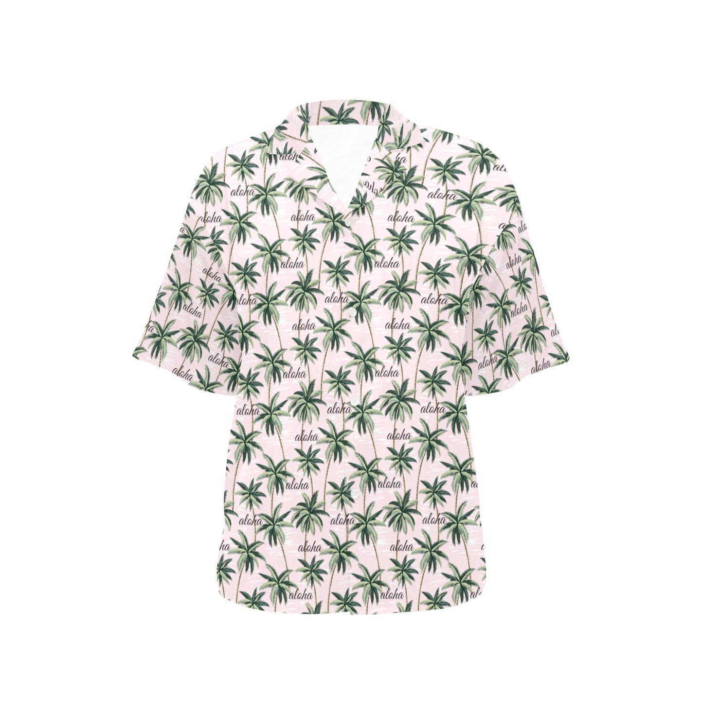 Aloha Beach Pattern Design Themed Print Women's Hawaiian Shirt