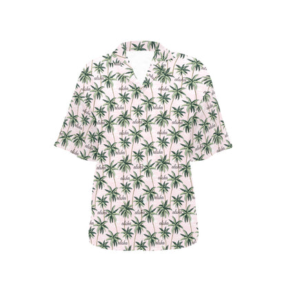 Aloha Beach Pattern Design Themed Print Women's Hawaiian Shirt