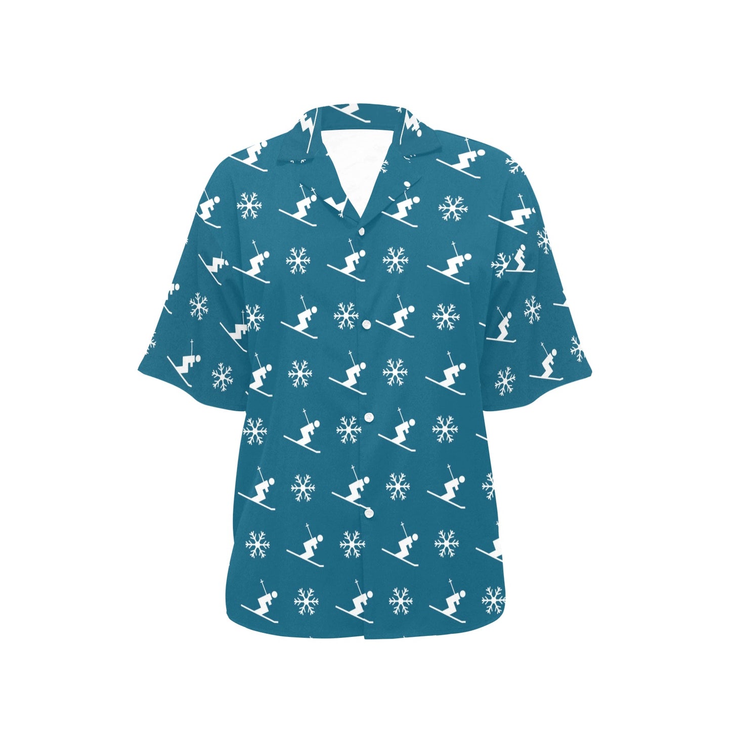 Ski Print Design LKS301 Women's Hawaiian Shirt