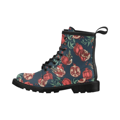 Pomegranate Pattern Print Design PG04 Women's Boots