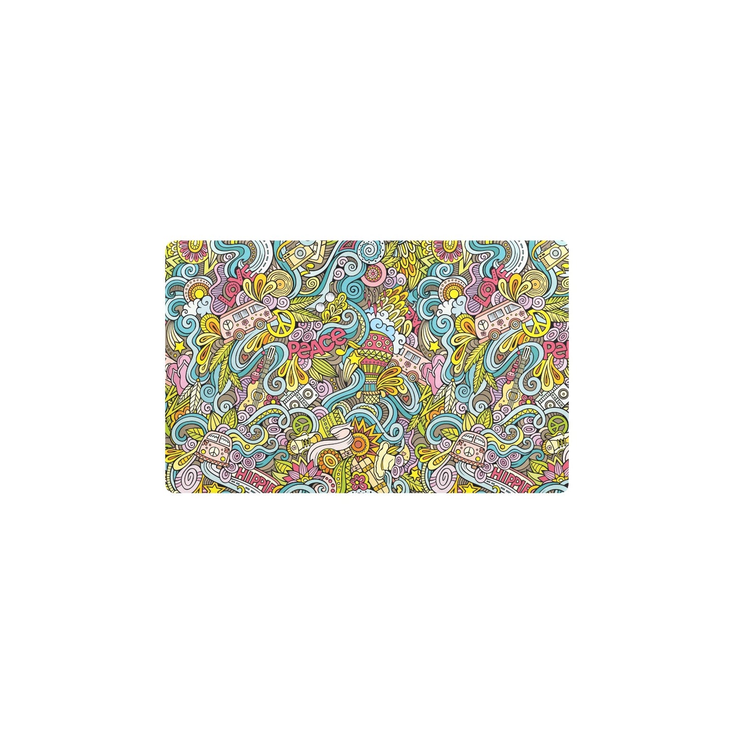 Hippie Print Design LKS301 Kitchen Mat