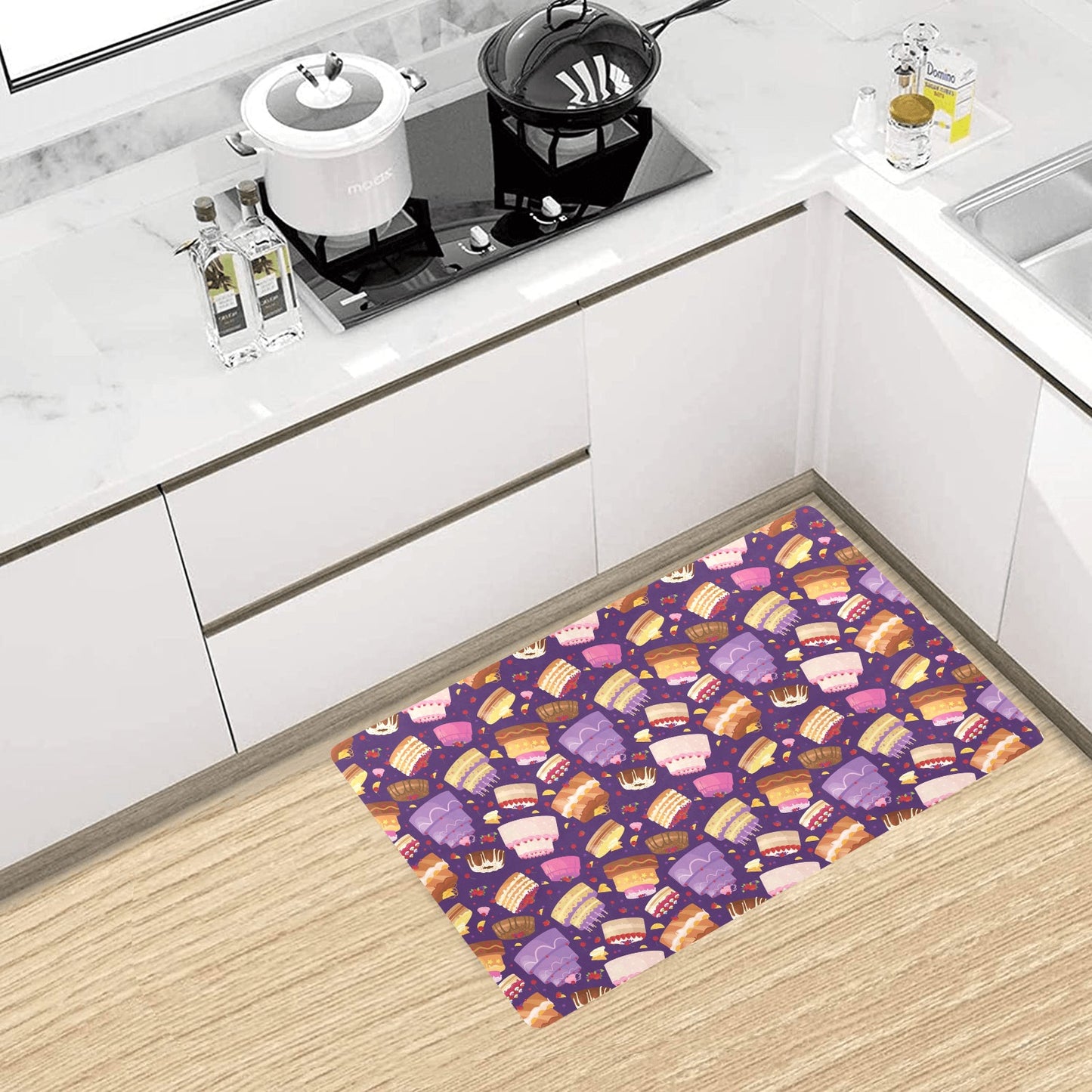 Cake Pattern Print Design 05 Kitchen Mat