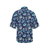 Beach Seashell Blue Print Women's Hawaiian Shirt