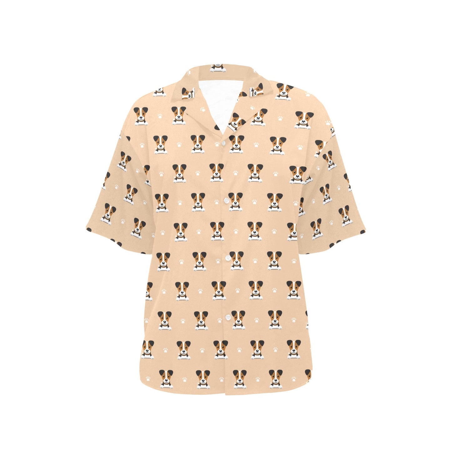 Russell Terriers Print Design LKS3011 Women's Hawaiian Shirt
