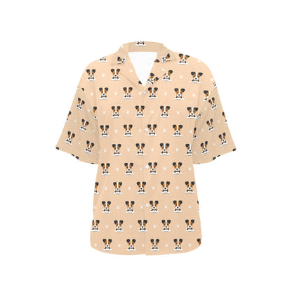 Russell Terriers Print Design LKS3011 Women's Hawaiian Shirt