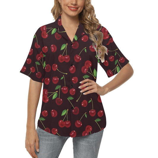Cherry Fresh Pattern Women's Hawaiian Shirt