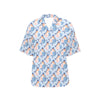 Bluebird Pattern Print Design 01 Women's Hawaiian Shirt