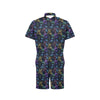 Dragonfly With Floral Print Pattern Men's Romper