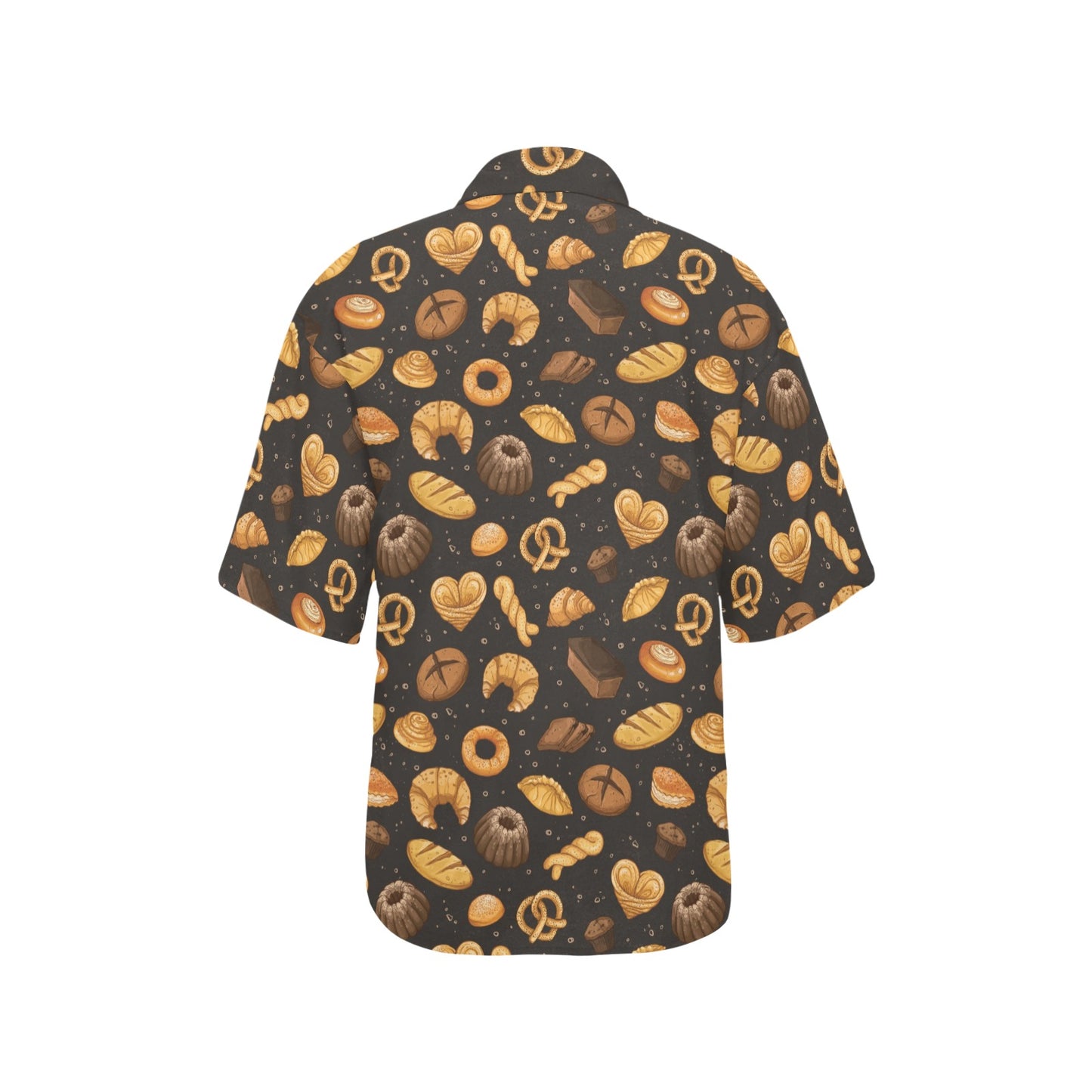 Bread Pattern Print Design 05 Women's Hawaiian Shirt