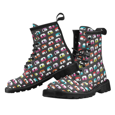 Camper Caravan Pattern Women's Boots