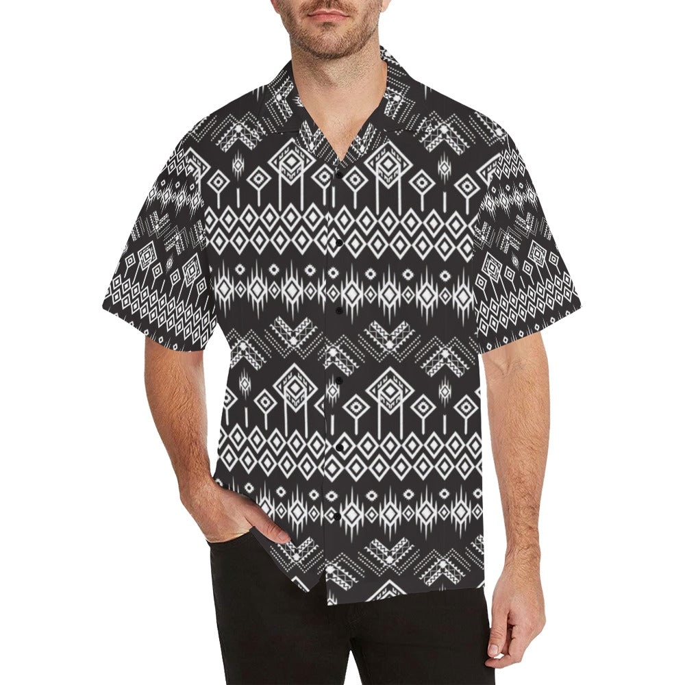 Tribal Pattern Print Design LKS304 Men's Hawaiian Shirt