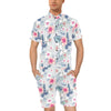 Hibiscus Print Men's Romper