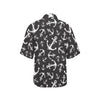 Anchor Black White Women's Hawaiian Shirt