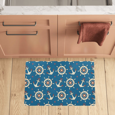 Anchor Pattern Print Design 02 Kitchen Mat