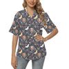 Dragonfly Print Design LKS404 Women's Hawaiian Shirt