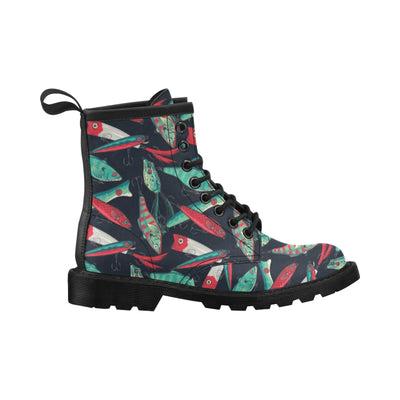 Fishing Bait Pattern Women's Boots